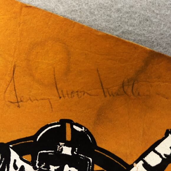 Vtg 1980 Pittsburgh Steelers Champions Pennant Gerry Moon Mullins 72 Autographed - Picture 5 of 8